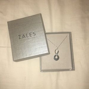 Zales silver infinity necklace